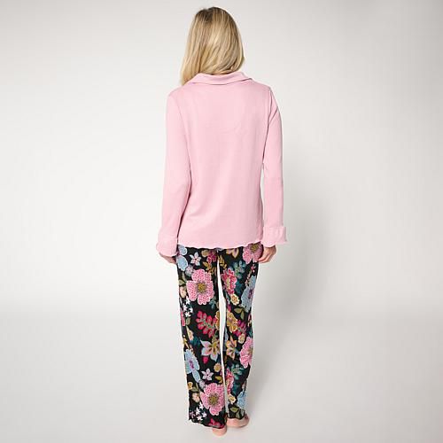 2-piece Hacci Ribbed Knit PJ Set - Animal