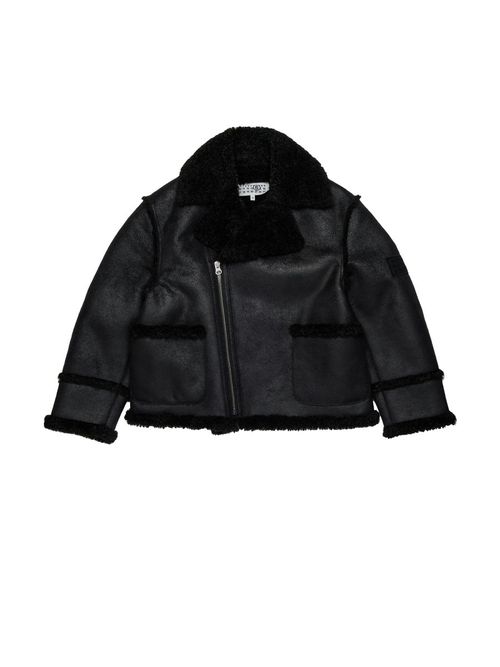 Shearling-type Jacket with Teddy Details