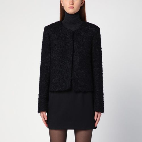 Recycled wool blend black Vienna jacket