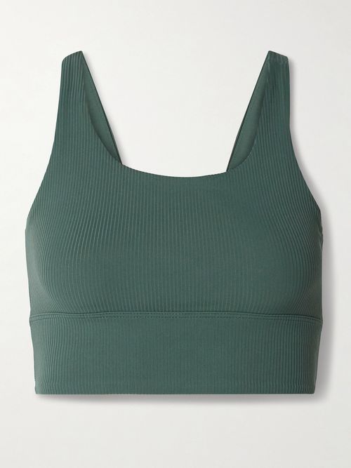 Zenvy Ribbed Dri-fit Infinasoft Sports Bra - Green