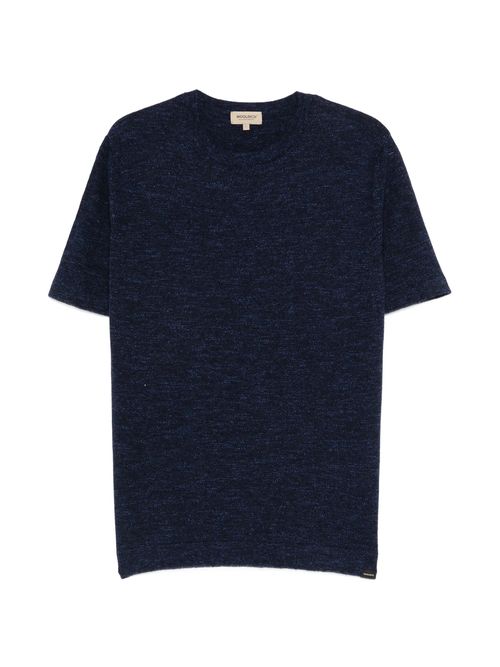 Men's Wool-Blend Knit Short-Sleeve T-Shirt in Cotton-Linen
