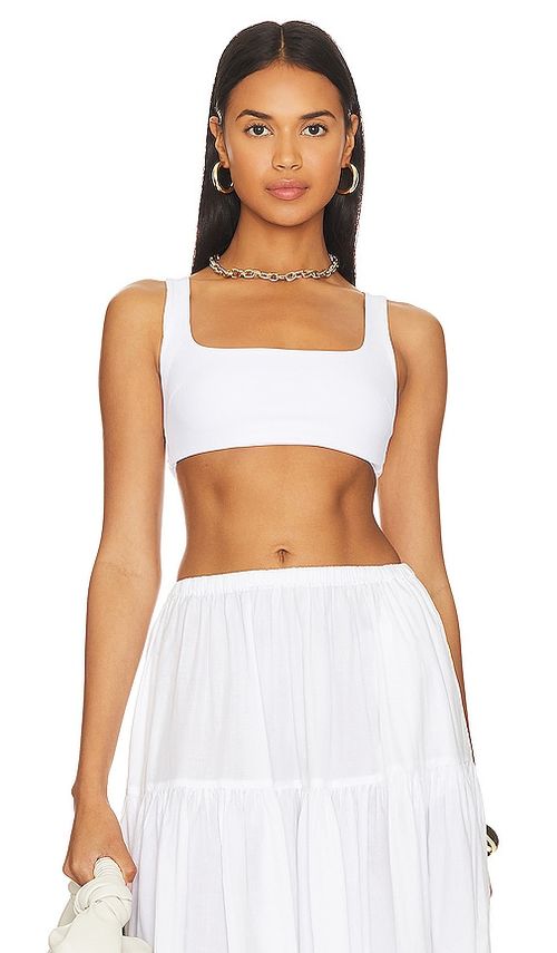 Enza Costa Easy Bra Top in White