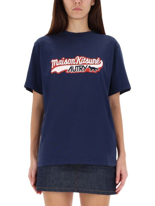 Autry X Maison Kitsuné Unisex Logo T-Shirt - FW25 Edition