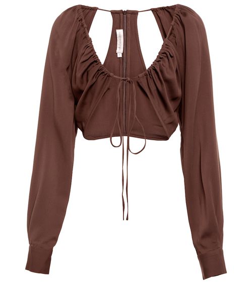 Christopher Esber Ruched crop top