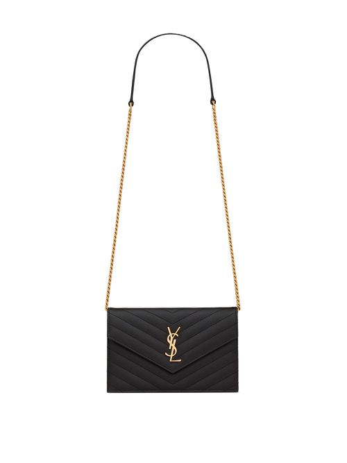 Cassandre Envelope Chain Wallet In Grain De Poudre Leath