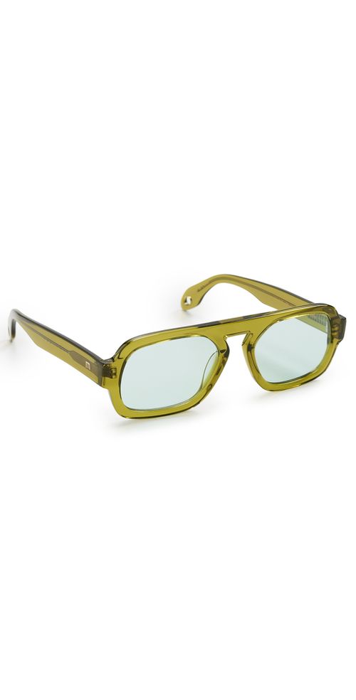 Jane Mini Sunglasses Olive Green One Size