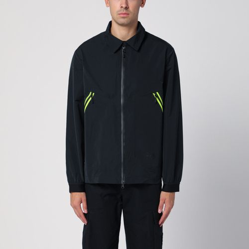 Purple Mountain Observatory Black Shirt Jacket With Zip