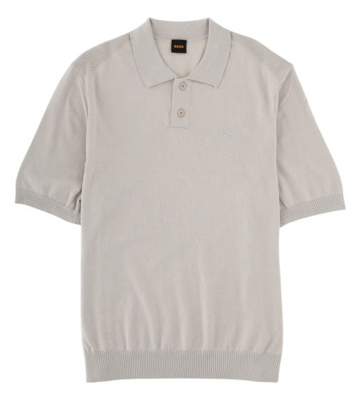 Grey Solid Shirt Collar Polo