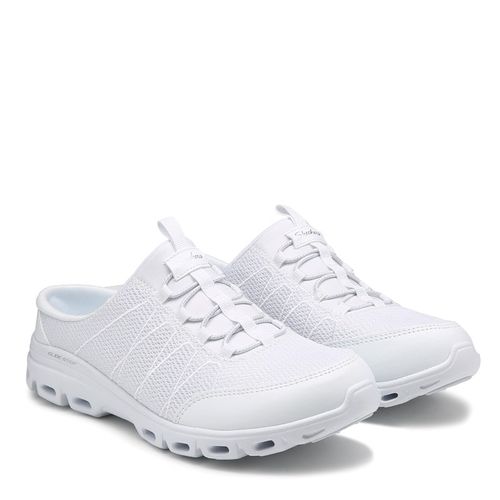 Women's Glide-Step Comfort Mule Sneakers (White)