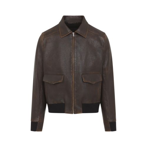 Brown Shirt Collar Jacket