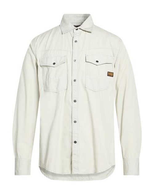 Man Shirt Light green Size L Cotton, Recycled cotton