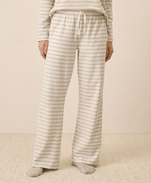 Women's Winter White Stripe Cool Stretch Lounge Pant