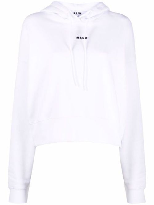 Logo-print pullover hoodie
