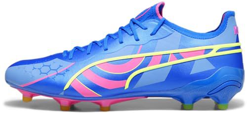 PUMA - Mens King Ultimate Energy Fg/Ag Shoes, Color Ultra Blue/Luminous Pink/Luminous Blue, Size: 6 M US