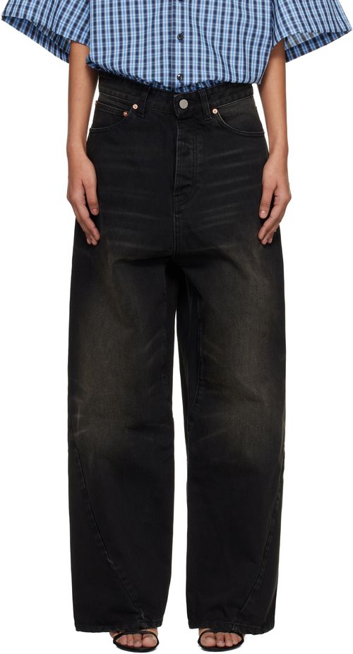 Black Spiral Jeans