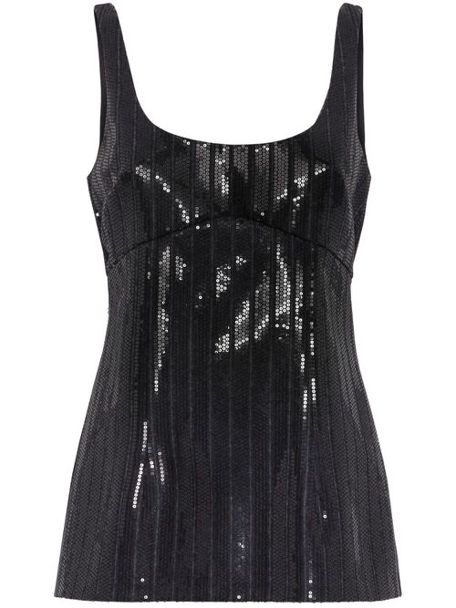 Sequin-embellished blouse - Black