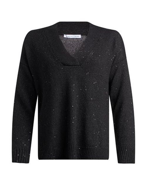 Caractère Woman Sweater Black Size L Viscose, Polyester, Virgin Wool, Polyamide, Cashmere