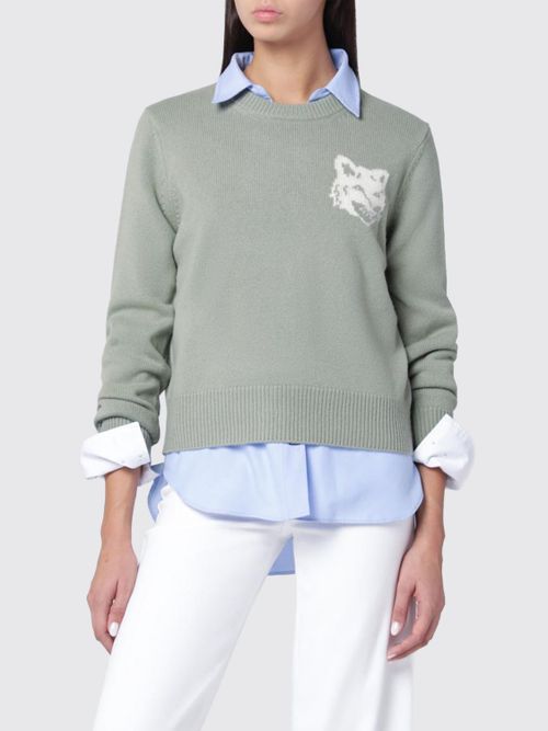 Sweater MAISON KITSUNÉ Woman color Green