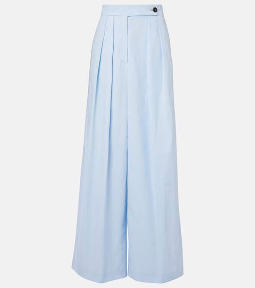 Cotton wide-leg pants