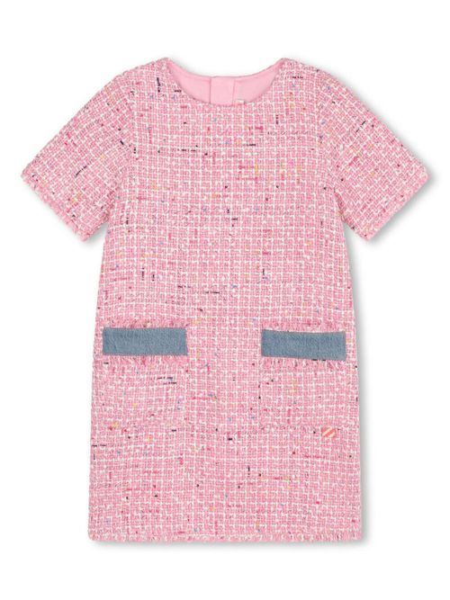Bouclé-tweed dress - Pink