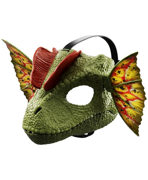 Dilophosaurus Role Play Mask with Sound - Multi-Color