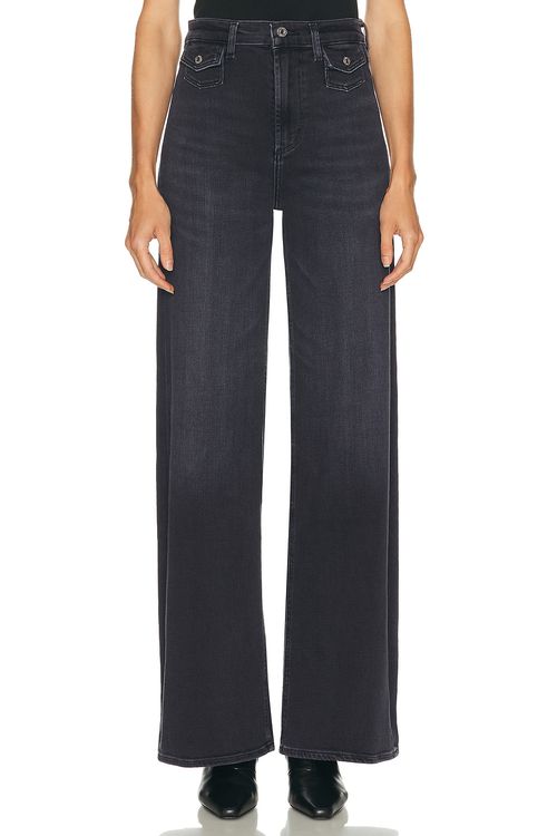 Citizens of Humanity Issy Wide Leg Jeans in Black