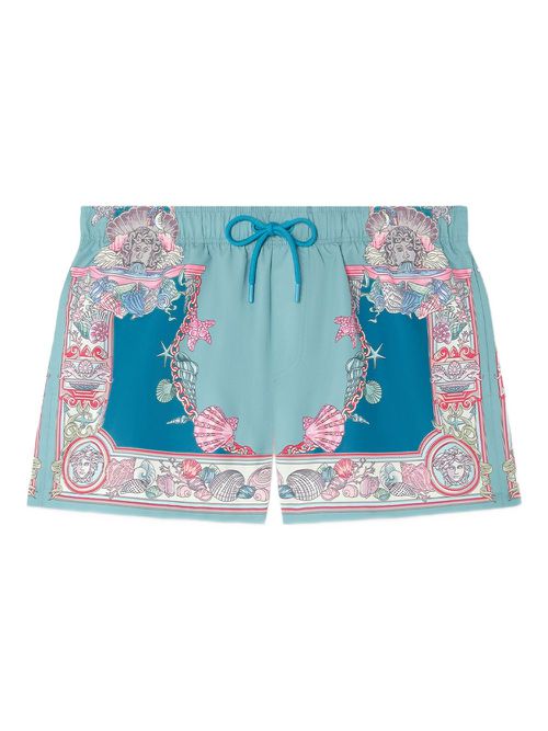 Versace Coral Theatre swim shorts - Blue