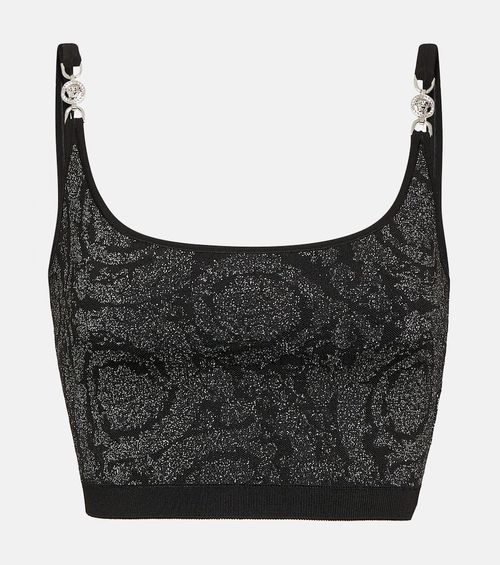 La Greca Medusa '95 knit crop top