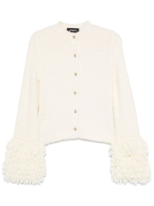 Textured cardigan - White