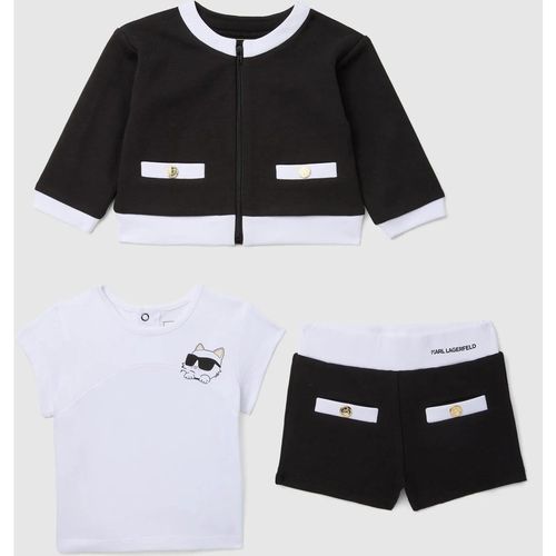 Karl Lagerfeld - Set Aus Shorts Und Jäckchen Für Babys, Schwarz/weiss, Größe