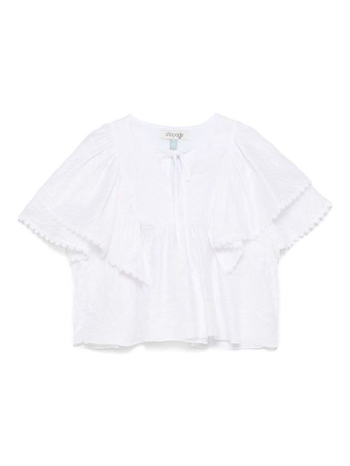 Short sleeve blouse - White