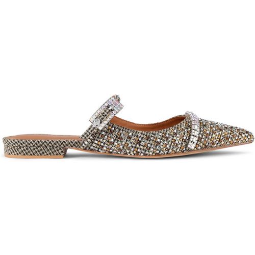 Kurt Geiger London Womens Strass Buckle Flat Mule Mules - Beige