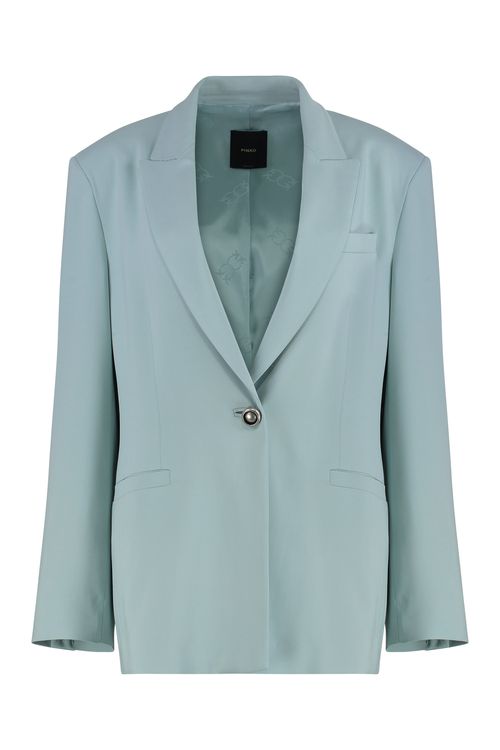Feminine Tailored One-Button Mini Jacket