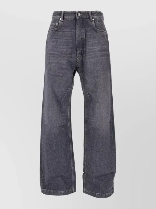 Rick Owens - drkshdw wide leg denim trousers belt loop