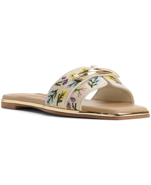 Women's Darlina Slip-On Flat Sandals - Raffia Multi
