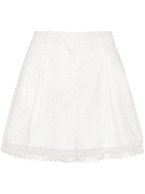 Plenteous openwork shorts - White