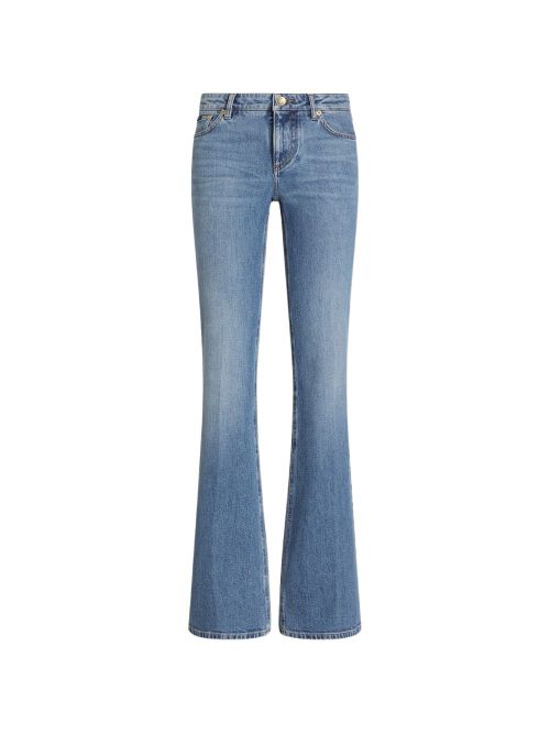 Flared Denim Jeans — Light Blue