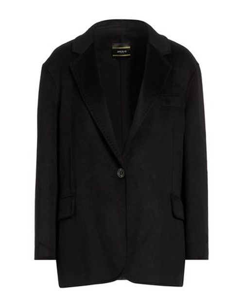 Woman Blazer Black Size M Wool, Polyester