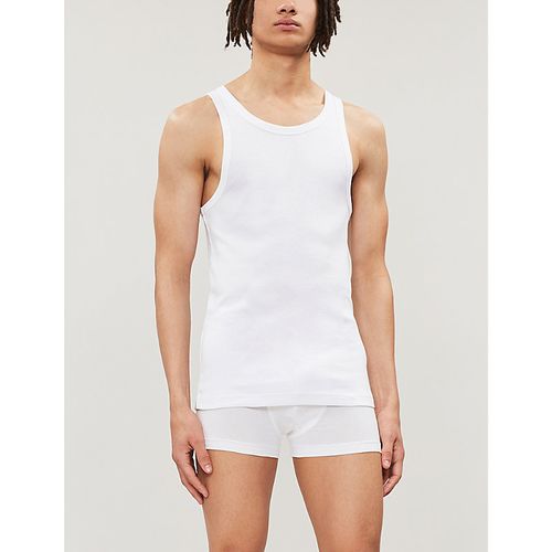 Mens White Pack of two Cotton Vests XL
