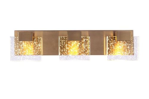 Alamere 3-Light Bathroom Vanity Light in Satin Bra