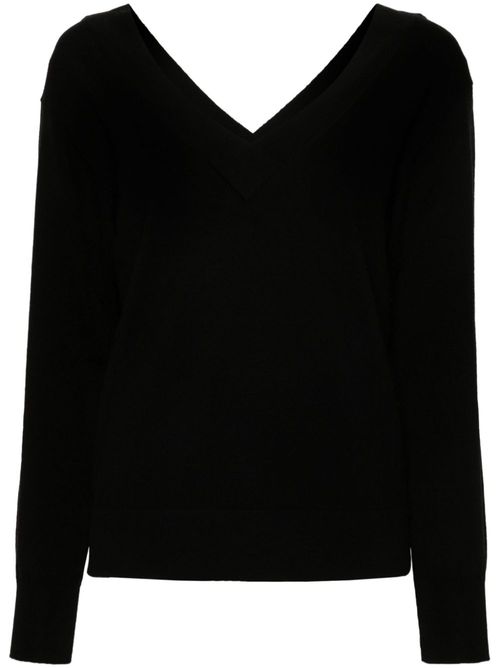 V-neck sweater - Black