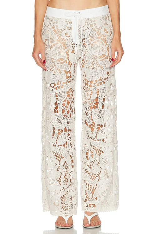 SIEDRES Leane Pant in Ecru - Cream. 34 also