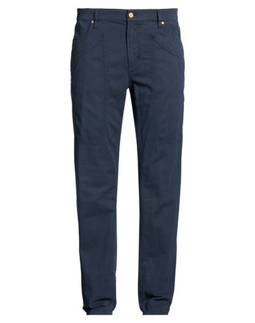 Man Pants Navy Size 31 Cotton, Elastane