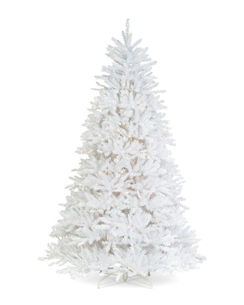 6.5ft Dunhill White Fir Tree with Clear Lights