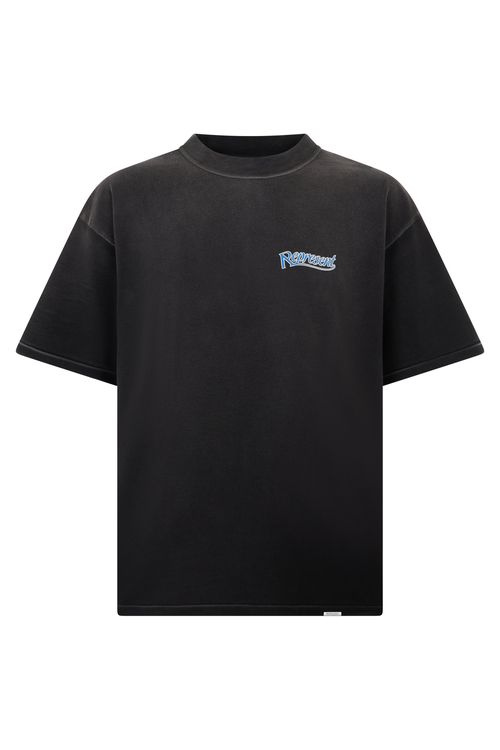 Logo-Embroidered Cotton T-Shirt — Black