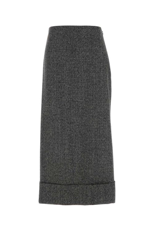 Melange Grey Moulinã¨ Skirt
