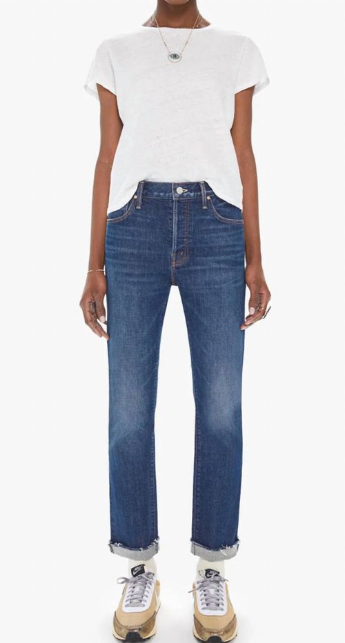 The Scrapper Cuff Ankle Fray Jeans In Lets Wine About It