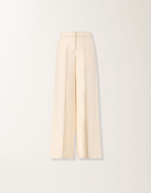 Spoleto trousers in wool and silk, butter