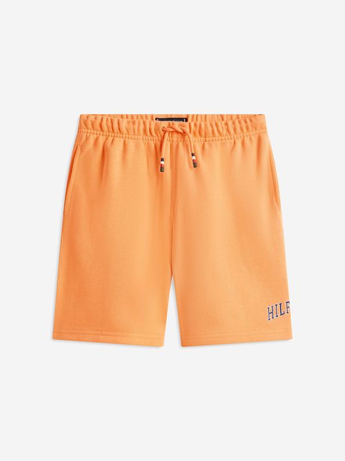 Boys Varsity Wide Sweat Shorts in Orange 10 Years By Childsplay Clothing