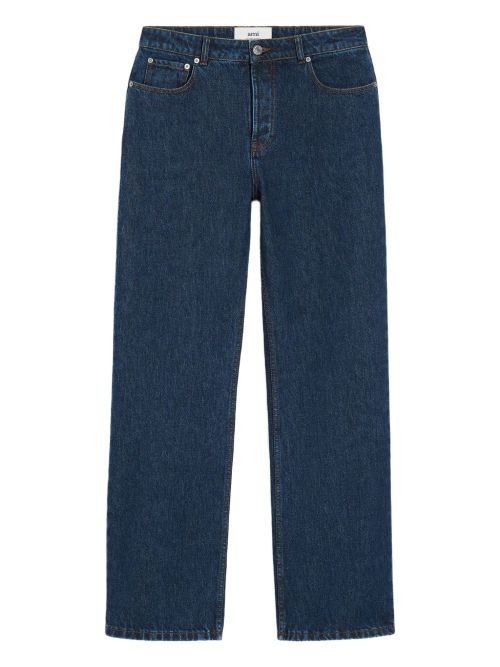 Wide Leg Denim Jeans — Indigo